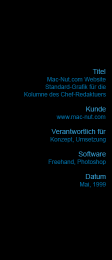 Mac-Nut.com Website
Standard-Grafik für die
Kolumne des Chef-Redaktuers