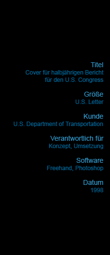 Cover f&uuml;r halbj&auml;hrigen Bericht 
f&uuml;r den U.S. Congress