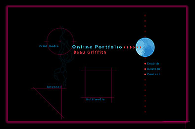 Beau Griffith Online Portfolio Intro-Seite