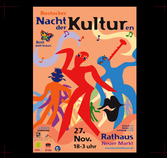 Rostock's Multicultural Night Poster